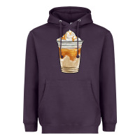 Plum iced caramel frappuccino coffee Heavyweight Hoodie - BarkalooDesign