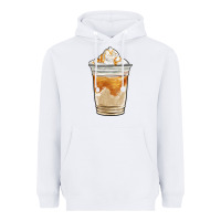White iced caramel frappuccino coffee Heavyweight Hoodie - BarkalooDesign