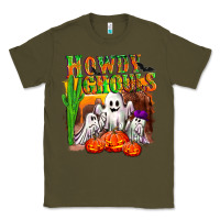 Army Green Howdy ghouls Classic Tee - NancyCooperArtShop