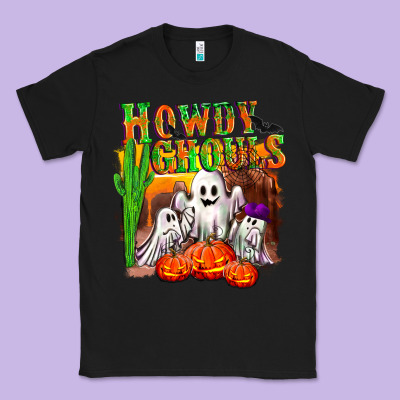Howdy Ghouls Classic Tee Designed By Nancycooperartshop