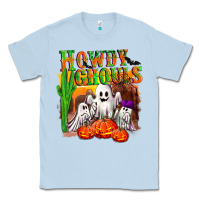 Dusty Blue Howdy ghouls Classic Tee - NancyCooperArtShop