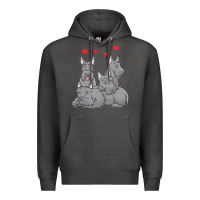 Charcoal Heather Scottish Terrier Lover Scottish Terrier Dog Aberdeen Terrier Premium Hoodie - trangStudio