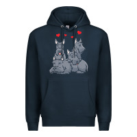 Navy Scottish Terrier Lover Scottish Terrier Dog Aberdeen Terrier Premium Hoodie - trangStudio