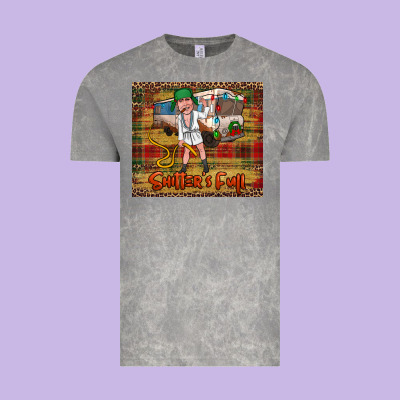 Shitters Full Merry Christmas Vintage Tee Designed By Jasminsmagicworld