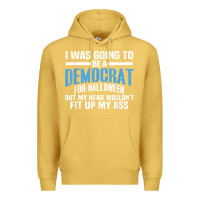 Antique Gold i was going to be a democrat for halloween political t shirt t shirt Premium Hoodie - StudioElite