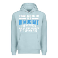 Blue Mist i was going to be a democrat for halloween political t shirt t shirt Premium Hoodie - StudioElite