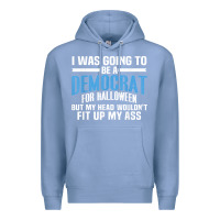 Colony Blue i was going to be a democrat for halloween political t shirt t shirt Premium Hoodie - StudioElite