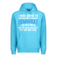 Ocean Blue i was going to be a democrat for halloween political t shirt t shirt Premium Hoodie - StudioElite