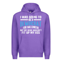 Purple i was going to be a democrat for halloween political t shirt t shirt Premium Hoodie - StudioElite
