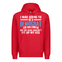 Red i was going to be a democrat for halloween political t shirt t shirt Premium Hoodie - StudioElite
