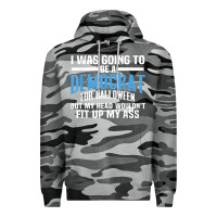 Slate Camo i was going to be a democrat for halloween political t shirt t shirt Premium Hoodie - StudioElite