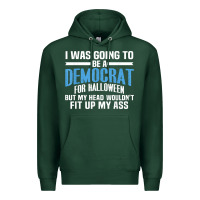 Sports Green i was going to be a democrat for halloween political t shirt t shirt Premium Hoodie - StudioElite