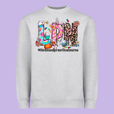 Easter Lpn Heavyweight Sweatshirt Designed By Cowhidedigitalart