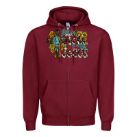 Burgundy let me tell you about my jesus Zipper Hoodie - RacoonDesign