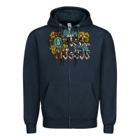 Navy let me tell you about my jesus Zipper Hoodie - RacoonDesign
