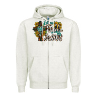 Oatmeal Heather let me tell you about my jesus Zipper Hoodie - RacoonDesign