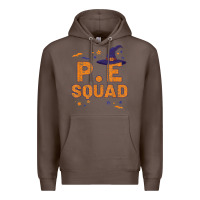 Coffee pe squad witch halloween pe teacher matching Premium Hoodie - trangStudio