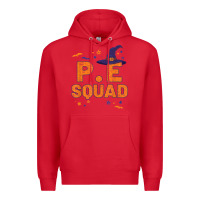 Red pe squad witch halloween pe teacher matching Premium Hoodie - trangStudio
