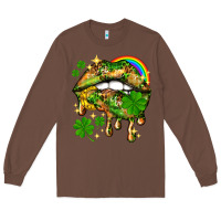 Chestnut St. Patrick's Day lips Long Sleeve Tee - HowdyJamesFarm