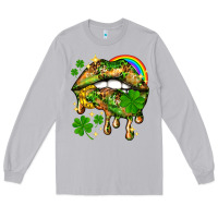 Moon Dust St. Patrick's Day lips Long Sleeve Tee - HowdyJamesFarm