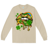 Mushroom St. Patrick's Day lips Long Sleeve Tee - HowdyJamesFarm