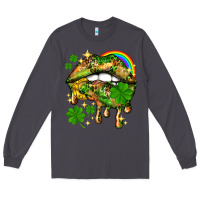Smoke St. Patrick's Day lips Long Sleeve Tee - HowdyJamesFarm
