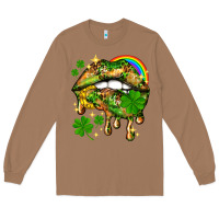 Toasted Coconut St. Patrick's Day lips Long Sleeve Tee - HowdyJamesFarm