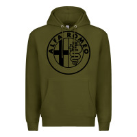 Army Green alfa racing big Premium Hoodie - PixelFlow