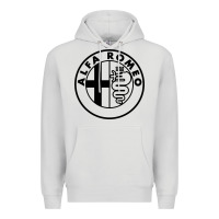 Dove Grey alfa racing big Premium Hoodie - PixelFlow
