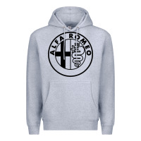 Heather Grey alfa racing big Premium Hoodie - PixelFlow