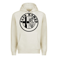 Oatmeal Heather alfa racing big Premium Hoodie - PixelFlow
