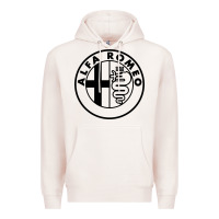 Pale Pink alfa racing big Premium Hoodie - PixelFlow