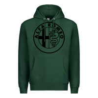 Sports Green alfa racing big Premium Hoodie - PixelFlow