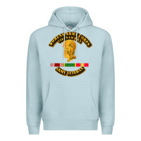 Blue Mist Womens Army Corps Vietnam Era Veteran Mother Day Gift Premium Hoodie - trangStudio