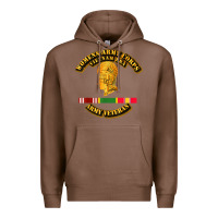 Chestnut Womens Army Corps Vietnam Era Veteran Mother Day Gift Premium Hoodie - trangStudio