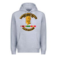 Heather Grey Womens Army Corps Vietnam Era Veteran Mother Day Gift Premium Hoodie - trangStudio