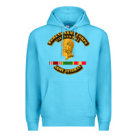 Ocean Blue Womens Army Corps Vietnam Era Veteran Mother Day Gift Premium Hoodie - trangStudio
