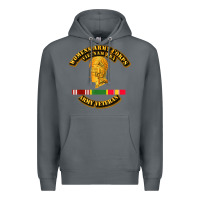Rock Womens Army Corps Vietnam Era Veteran Mother Day Gift Premium Hoodie - trangStudio