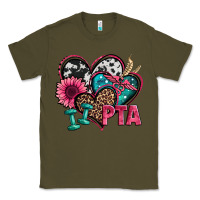 Army Green pta physical therapy assistant hearts Classic Tee - Jasminsmagicworld