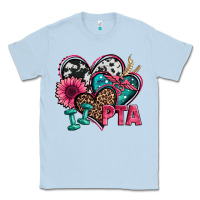 Dusty Blue pta physical therapy assistant hearts Classic Tee - Jasminsmagicworld