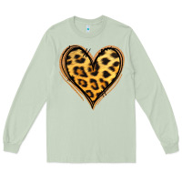 Matcha gold glitter leopard heart Long Sleeve Tee - Jasminsmagicworld