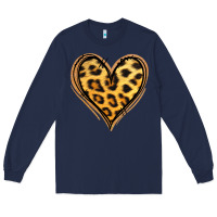 Navy gold glitter leopard heart Long Sleeve Tee - Jasminsmagicworld