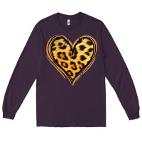 Plum gold glitter leopard heart Long Sleeve Tee - Jasminsmagicworld