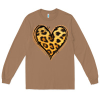 Toasted Coconut gold glitter leopard heart Long Sleeve Tee - Jasminsmagicworld