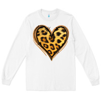 White gold glitter leopard heart Long Sleeve Tee - Jasminsmagicworld