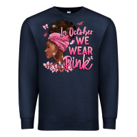 Navy in october we wear pink Premium Sweatshirt - BarkalooDesign