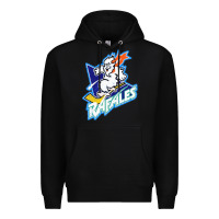 Black Quebec Rafales Premium Hoodie - PixelFlow