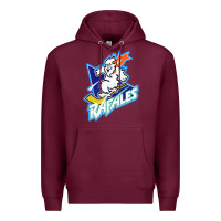Burgundy Quebec Rafales Premium Hoodie - PixelFlow