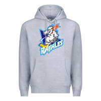 Heather Grey Quebec Rafales Premium Hoodie - PixelFlow