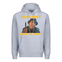 Heather Grey Gator Don'T Play No Shit! (2) Premium Hoodie - trangStudio